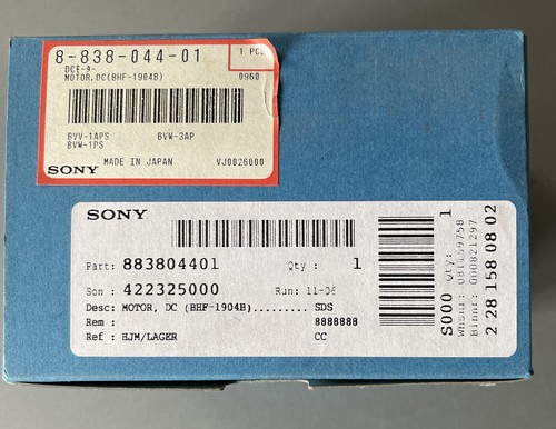 Sony motor betacam sp - dc,