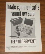 Rara Pubblicità DANCALL Telefono Auto ZENITH Laptop COURIER 53 Auto Telefax 1990
