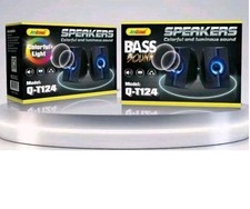Casse audio 2.0 aux USB altoparlanti luce RGB per PC notebook 3W x 2
