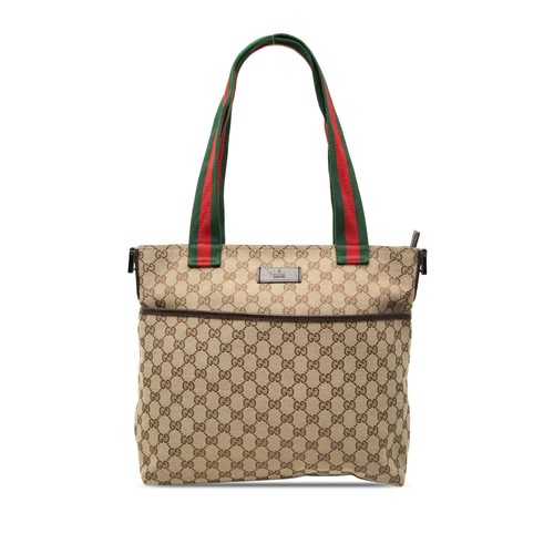 Gucci canvas web satchel - gucci,