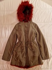 Parka Sisley verde da bambina