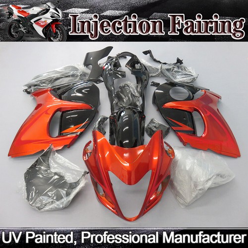 Black orange painted fairing - black,