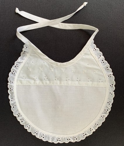 Bavaglino neonato bianco con - ,