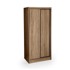 ARES ARMADIO IN LEGNO CON ANTE SCORREVOLI 84 X 56 X 187 CM COLORE NOCE