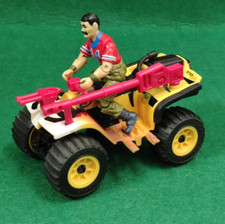G.I.JOE QUAD TIGER PAW + PERSONAGGIO HASBRO VINTAGE GI JOE FORCE GIJOE  ATV 1989