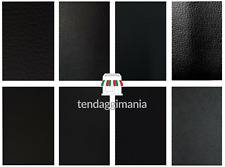 Tessuto Ecopelle al metro nero finta pelle antiscivolo per sedili moto auto ecc