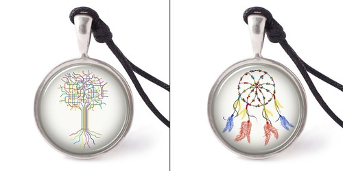 Collana mappa acchiappasogni - collana, e