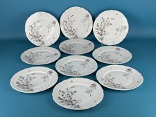 Ginori Antico Servizio 10 Piatti Piani 21.5cm Porcellana Dipinta Fine XIX Sec.