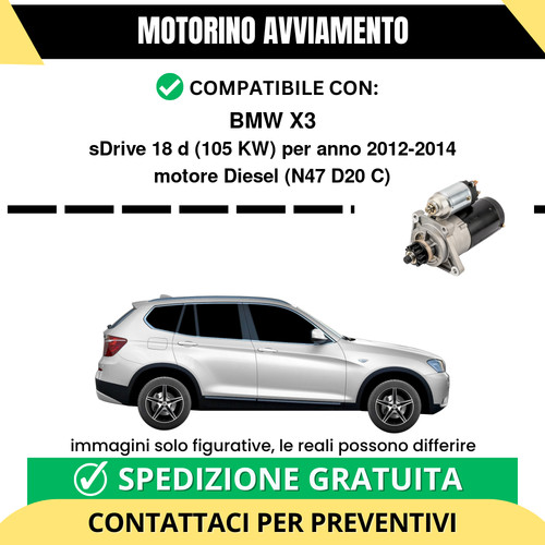 Motorino avviamento bmw - bmw, x3