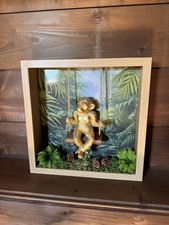 Quadretto 3D Scimmia Oro su
