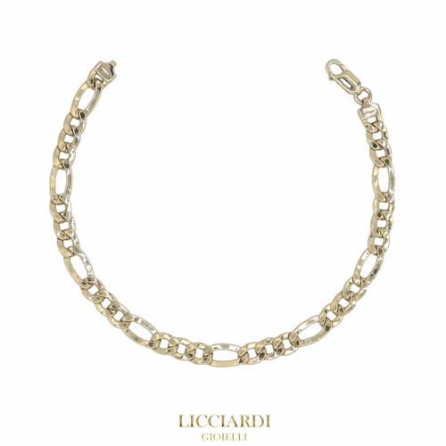 Bracciale unisex figaro - , 3+1