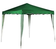 Gazebo Quadrato 3x3 Giardino Verde Impermeabile Esterno PVC con Sacca
