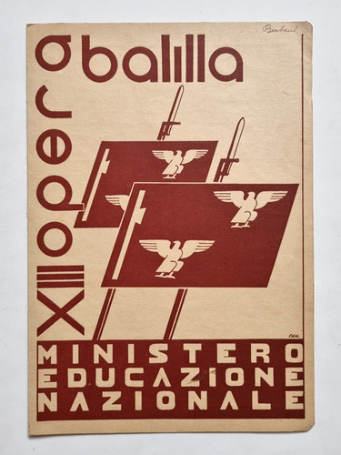 Pagella fascista onb opera - onb,