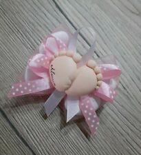  BOMBONIERA PIEDINI CALAMITA REALIZZATA A MANO NASCITA BATTESIMO EVENTI