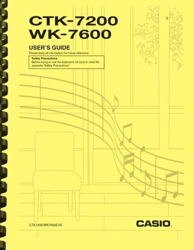 Casio 7600 ctk - casio, wk-7600
