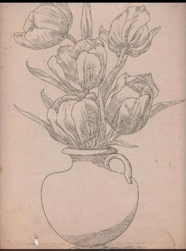 Stampe antiche tre disegni - antiche-,