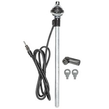 Antenna telescopica universale per montaggio parafango testa grande spina DIN...