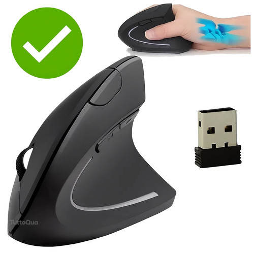 Mouse verticale wireless - mouse,