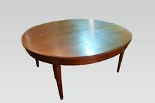 Tavolo circolare allungabile stile Luigi XVI in mogano del 1800 francese