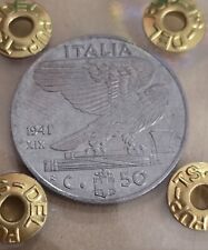 50 CENTESIMI 1941 IMPERO REGNO D ITALIA VITTORIO EMANUELE III FDC periziato