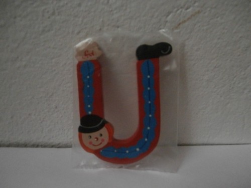 Lettera alfabeto legno - u,