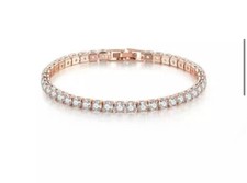 Bracciale Tennis Oro Rosa 14K