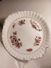 RARO ROYAL ALBERT Flower Of The Month ENGLAND PIATTO TORTA 27cm