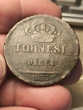 Napoli 10 Tornesi 1833