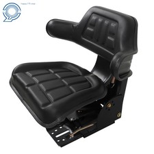 Black Tractor Suspension Seat