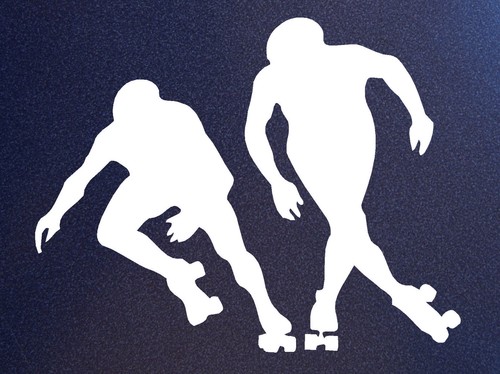Roller derby silhouettes - roller,