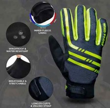 Guanti Ciclismo Uomo Full Finger Gel Foam Imbottiti Bici Invernali Touch Guanti Guanti Guanti