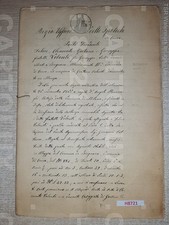H8721 DOCUMENTO ANTICO 1867