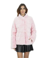 Giacca visone rosa pelliccia