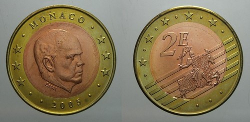 Moneta monaco euro - 2, 2005