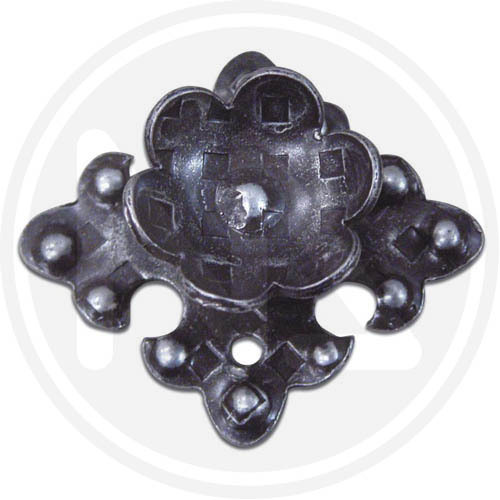 Pomolo nero per portone - pomolo,
