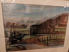 Dipinto paesaggio 50x70cm con cornice firmato