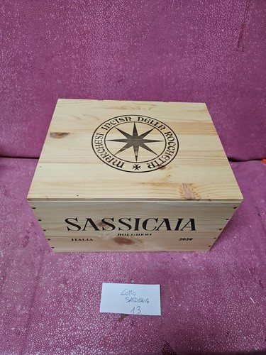 Sassicaia 2020 cassa - di, legno