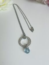 Collana in acciaio Morellato Eclipse Con Cristalli E Pietra Acquamarina