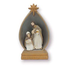 Sacra Famiglia con Led 14,5x24 - Collezione Natale Le Stelle