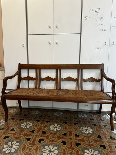 Panca posti legno di noce - in,