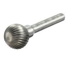 Utensile per rettificare file rotante a forma di sfera in carburo di tungsteno con gambo 5/8" testa 6 mm