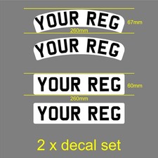 2x Targhette Reg Scooter
