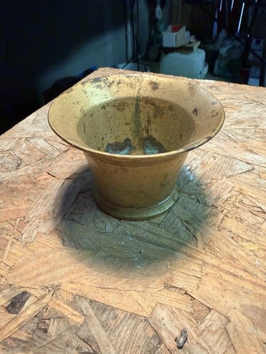 Mortaio ottone antico - mortaio,