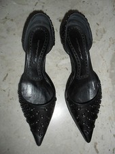 PARTICOLARI SCARPE FORNARINA ORIGINALI IN VERA PELLE N 37 Made in Italy