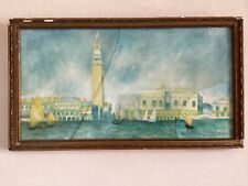 Acquerello Gouache, Impressionismo, Venezia , A.Lebourg