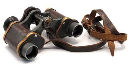 Antico binocolo militare epoca
