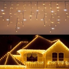 Tenda Luminosa Per esterno con 256 Led bianco caldo fisso + freddo intermittente