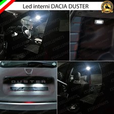 KIT LED INTERNI DACIA DUSTER DAL 2013  + LUCI TARGA LED CANBUS 6000K BIANCO