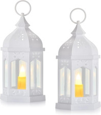 Set Di 2 Lanterna a Candela