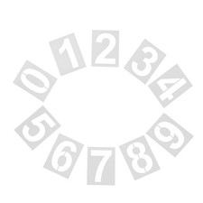  10 pezzi di stencil in